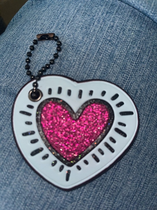 Coach Handbags - Coach x Keith Haring Limited Edition Leather Heart Purse Charm